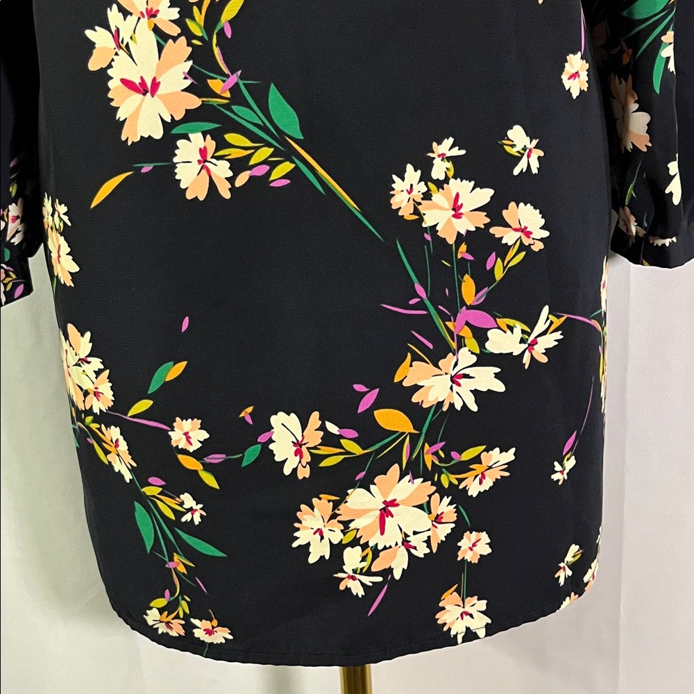 Lulus Herbaceous Babe Navy Floral Print Long Sleeve Shift Dress - Picture 14 of 16